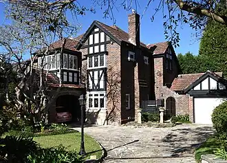 Tudor Revival house in Killara, New South Wales