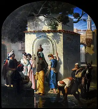Jewish Women at a Fountain by Charles Gaugiran Nanteuil