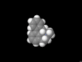 3D space-filling model of (R)-Aporphine rotating about the y-axis