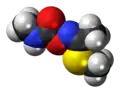 Space-filling model of (E)-Methomyl