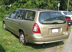 2000–2002 Daewoo Nubira (J150) wagon (US) rear view.