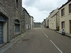 The main road in the village