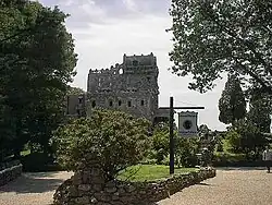 Side view of the castle
