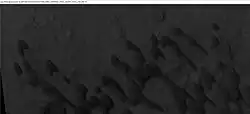 Dunes on crater floor, as seen by HiRISE under HiWish program