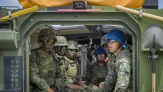 Soldiers in the back of a CM-32