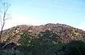 View of one of the black mountains from Mulligan Highway
