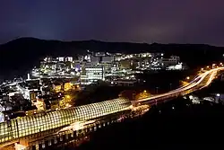 A night view of Dankook University, located in Jukjeon