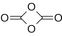 Skeletal formula of 1,3-dioxetanedione