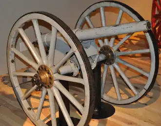 Hotchkiss 57mm mountain gun. Acquired from the United States.