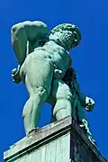 Closeup of Hercules statue