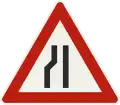 1.17c – Road narrows from the left (formerly used )
