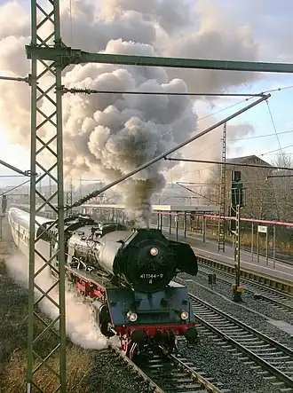 Locomotive 41 1144 bound for Thuringen