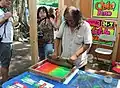 Artist at outdoor event