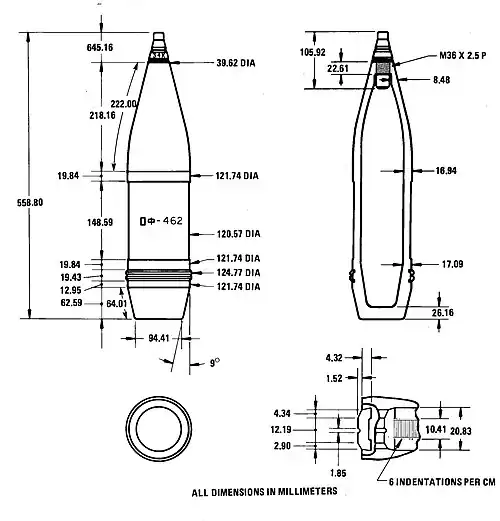 OF-462 HE shell
