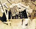 Crate of Imperial Japanese Army Molotov cocktails, with disconnected fuzes, captured by U.S. troops during the Battle of Iwo Jima (February-March 1945)
