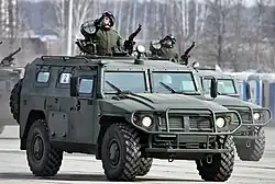 STS "Tigr" during 12 April 2013 Victory Day Parade rehearsal