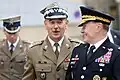 General Martin E. Dempsey with Gocuł in Warsaw, July 2013