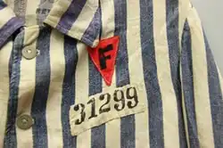 F on a red triangle (French political enemy) on the Buchenwald clothing of Dr. Joseph Brau^