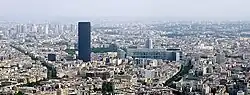 View over the arrondissement, dominated by Tour Montparnasse
