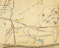 An old street and property map