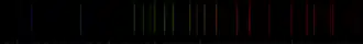 Color lines in a spectral range