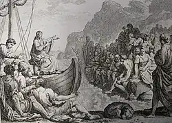 A print from the Phillip Medhurst Collection of Bible illustrations (Dutch Bible)