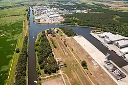 River harbour in Schwedt