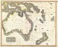 Australia, New Zealand and New Guinea, 1814.
