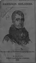 Cover of Boston Harrison Club's Harrison Melodies, 1840[13]