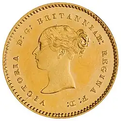 Coin with head of Queen Victoria