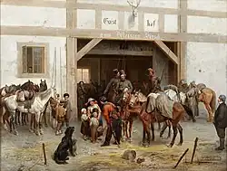Cossacks in Bautzen, (1885), Yekaterinburg Museum of Fine Arts