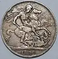 1896 'old head' Queen Victoria Crown
