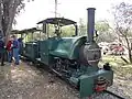 1906 built 0-4-0ST Bagnall steam locomotive at Cobdogla Steam and Irrigation Museum.