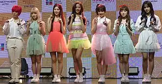 GWSN in July 2019 (From left to right: Miya, Seoryoung, Minju, Lena, Anne, Seokyoung, SoSo)
