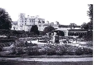 Gordon Castle and its formal gardens (1911)