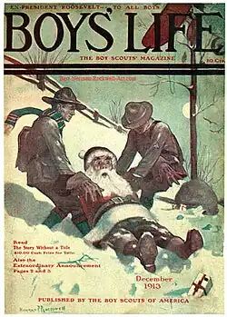 Image 1Santa and Scouts in Snow (1913), one of many Boys' Life covers (from Scouting in popular culture)