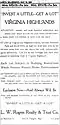 1922 ad for Virginia Highlands