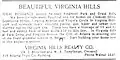 1922 ad for Virginia Hills