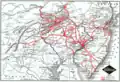 Reading Company system map, 1923