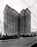 Opening Day, 1928. The Commodore Apartments.