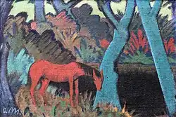 Gypsy horse at black water, 1928, Germanisches Nationalmuseum