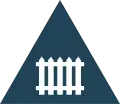 Level crossing with barriers