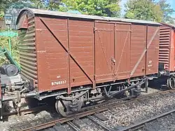 1953 BR Goods Van 760337 on the Watercress Line in 2025