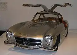 1955 Mercedes-Benz 300 SL with its gullwing doors open