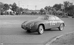 1958 winner Ada Pace in Alfa Romeo Giulietta SV Zagato