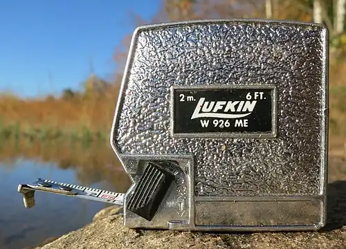 1960s retractable tape measure W926 by Lufkin