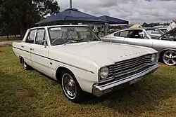 The 1968 Australian-built VE Valiant sedan featured a 1967 Dodge Dart front end.