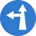 Ahead or turn left