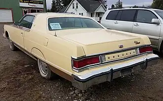 1978 Mercury Grand Marquis 2-door hardtop, rear 3/4 view
