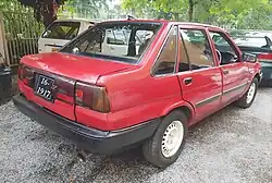 Sprinter 1.5 SE sedan (AE81, pre-facelift) Note: the boot garnish is from the facelifted model.